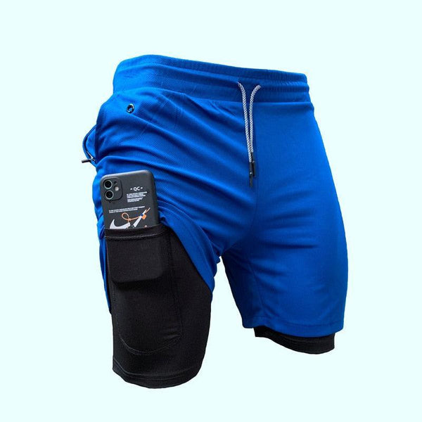 Shorts de Treino E Coriida Para Homens 2 Em 1 - My Store